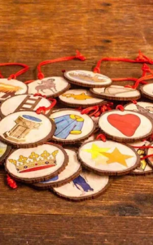 Jesse Tree Wooden Ornaments - Set of 27